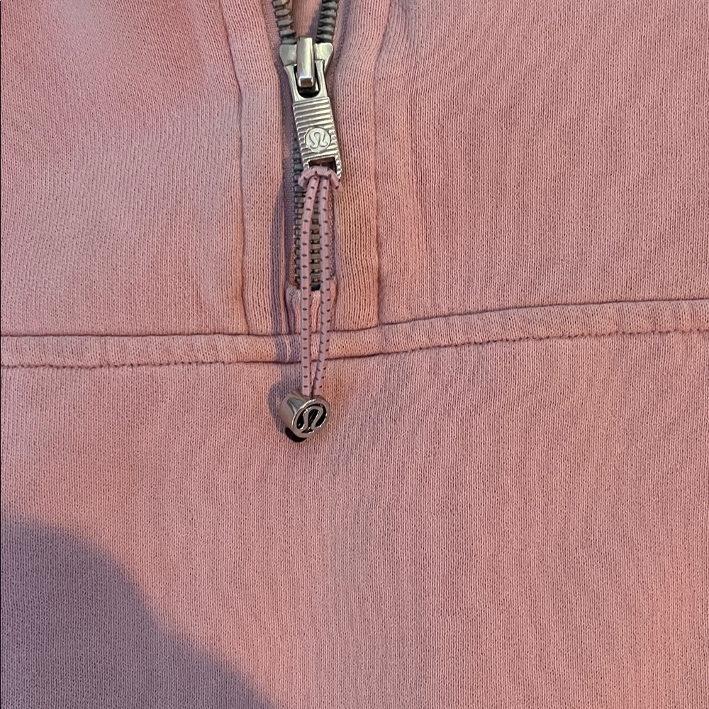 Lululemon Women’s Scuba Oversized Half-Zip Hoodie Size M/L in Pink - Picture 3 of 6